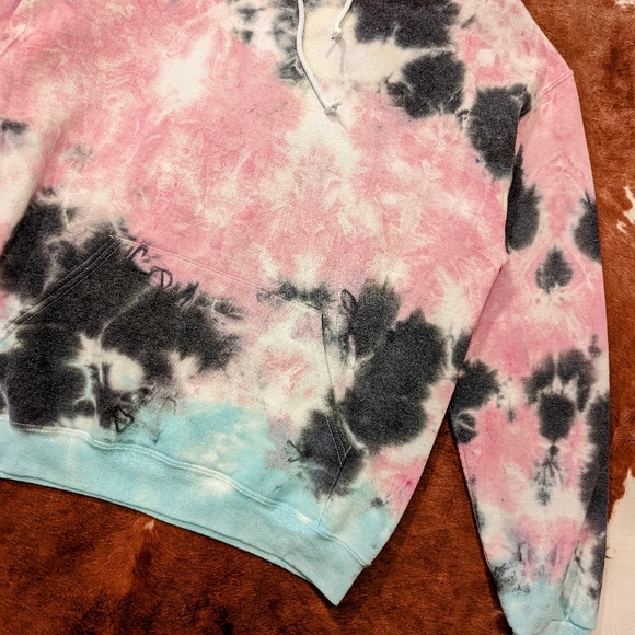 Artist Union Tie Dye Hooded Pullover Sweatshirt - Picture 4 of 14